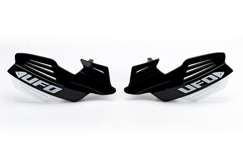 Protège-mains UFO Vulcan noir pour moto cross et enduro