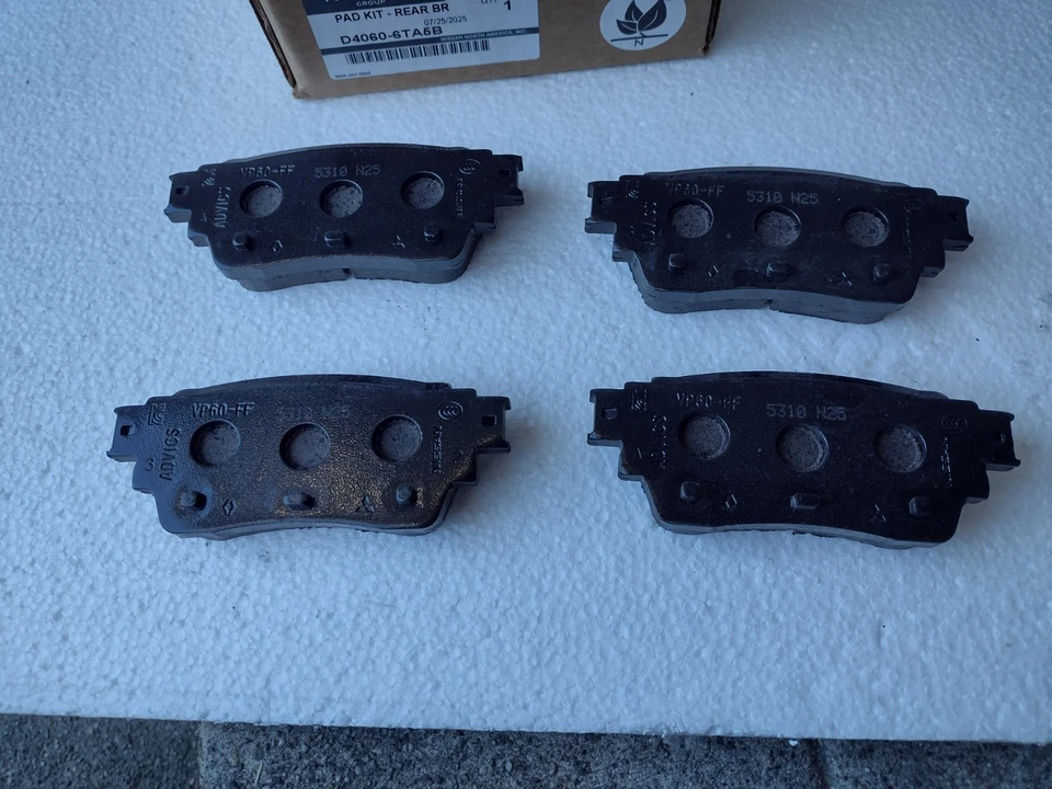 D4060-6TA5B, комплект задних тормозных колодок подходит для 2022-2025 INFINITI QX60 - Изображение 3 из 4