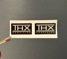 2 x THX Certified Sticker Label Decal Badge 28 mm x 15 mm