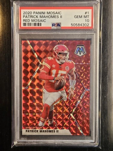 2020 Panini Mosaic - Red Mosaic #1 Patrick Mahomes II - PSA 10