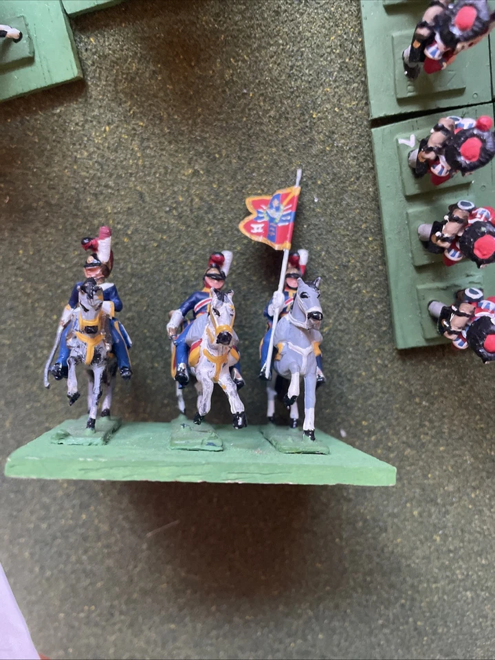 Ejército Waterloo Británico Pintado Profesionalmente Escala 1/72. Caballería/infantería Foto 3 de 4