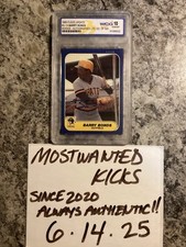 1986 Fleer Update Barry Bonds RC #U-14 Auto #’D 76/500 WCG 10 FREE SHIP