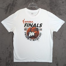 WNBA Finals Shirt Adult 2XL XXL Phoenix Mercury White Basketball 2025 Mens