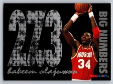 1994-95 Hoops #BN3 Hakeem Olajuwon Big Numbers