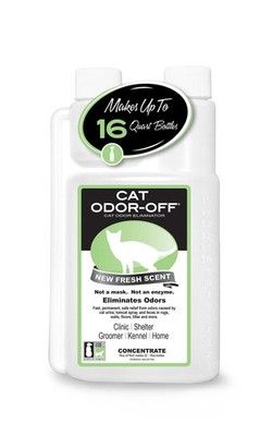 THORNELL Cat Odor-Off Concentrate Pet Smell Odor 16 Fl Oz (Pack of 1), Clear