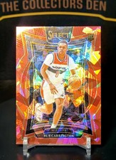 2024-25 Panini Select Concourse Red Cracked Ice Prizm Bub Carrington #81 Rookie