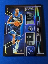 2024-25 Panini Silhouette Jamal Crawford Dual Laundry Tag Patch Holo Silver /25