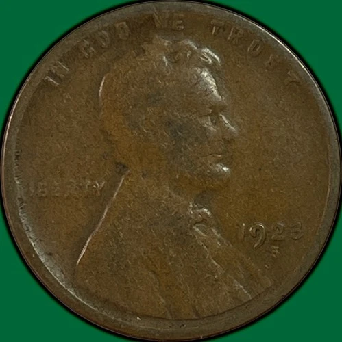 1923-S Lincoln Wheat Cent Very Good VG Coin #33646