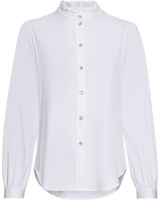 Hartwell Bluse Malu Stehkragen Langarm Ohne Muster Damen NEU