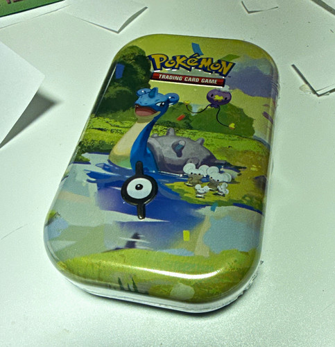 Pokémon 30th Celebrations Mini Tin Lapras & Unown SEALED 2 packs