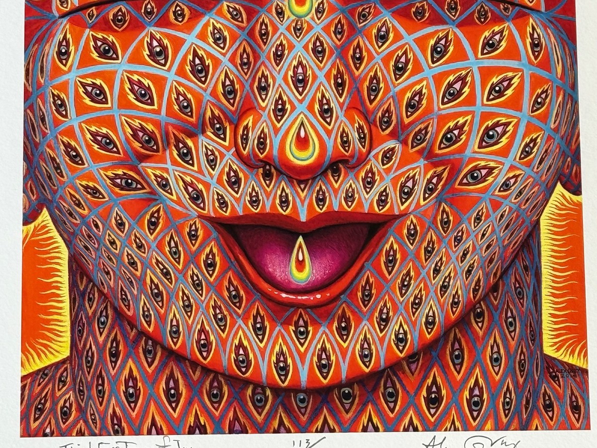 Alex Grey Third Eye Tears of Joy - Paper Print Signed,Numbered