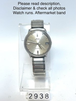Vintage Mido Ocean Star Powerwind 34mm Watch In Good Working Condition.