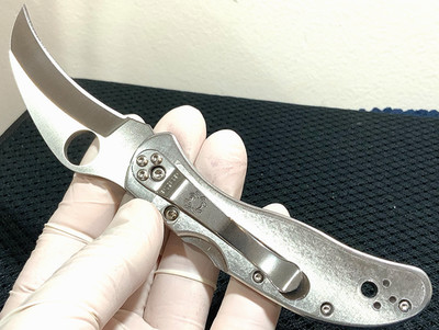 Spyderco Harpy Clipit (C08P) VG-10 Blade Stainless Steel Handle Folding Knife