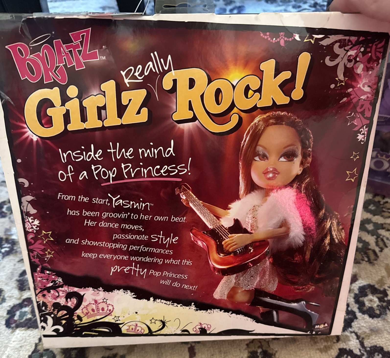 Bratz Girlz Really Rock Yasmin Pop Princess Guitar & Drum Set NRFB -Retired-