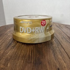 Memorex DVD RW 25 Pack 4x 4.7 GB 120 min Rewritable Spindle NEW SEALED