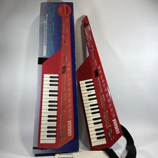 Red Yamaha Digital FM Shoulder Keyboard with Midi SHS-10R W/ Original Box Tested