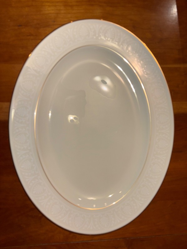 NEW! Lenox Courtyard Gold 16" Oval Serving Platter w/tags