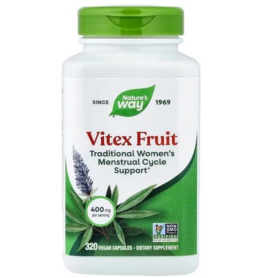 Nature's Way, Vitex Fruit, 400 mg per serving, 320 Vegan Capsules