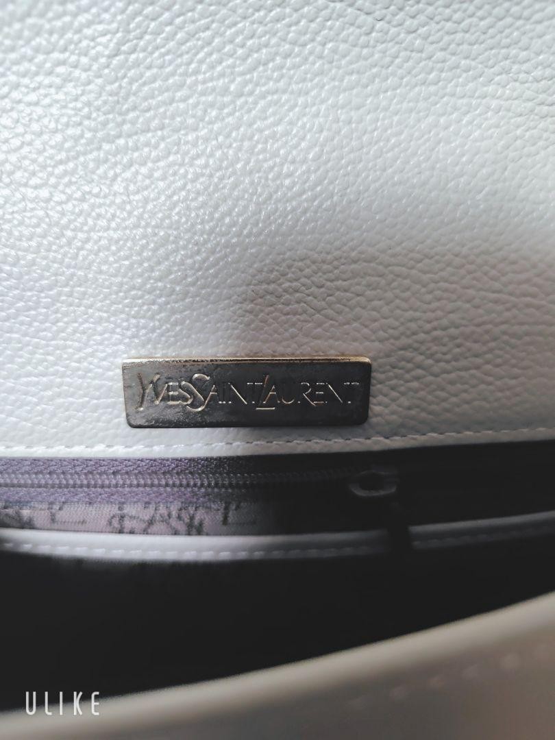 Borsa a tracolla Yves Saint Laurent YSL Cassandra pelle beige autentica F0803159