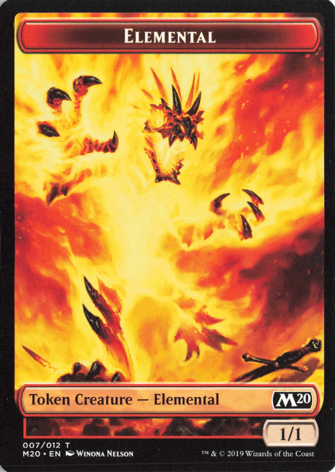 Elemental Token #7 Core Set 2020 Magic_the_gathering