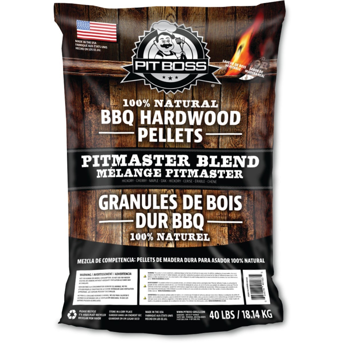 Pit Boss 40 Lb. Pitmaster Blend Wood Pellet 40183050S Pit Bo