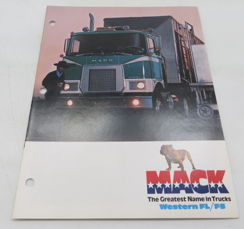 1960's MACK TRUCKS WESTERN FL/FS Vintage Semi Truck Dealer Sales Brochure