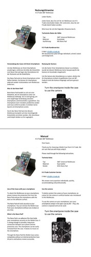 Für Oukitel WP28S 360° Schutz Hülle Wallet Case Design Blumen - Bild 6 von 7