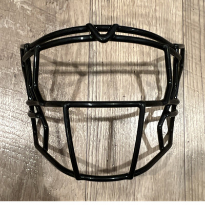 Riddell Black Football Helmet Facemask Face Guard Cage Carbon Steel One Size