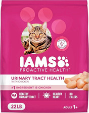 IAMS Proactive Health Adult Urinary Tract Healthy Dry Cat Food with Chicken, 22