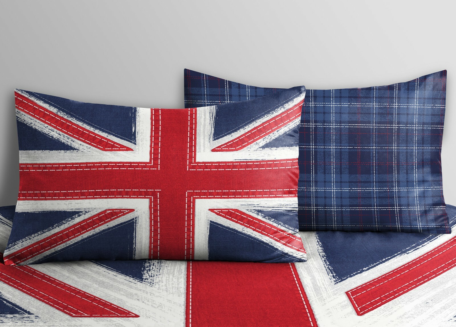 Union Jack Bedding British Flag London Duvet Cover & Pillowcase Set Reversible eBay