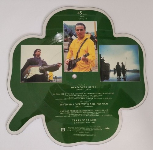 TEARS FOR FEARS-HEAD OVER HEELS 45RPM 7" Shaped Picture Disc C/W Plinth ++RARE++ - Picture 2 of 3