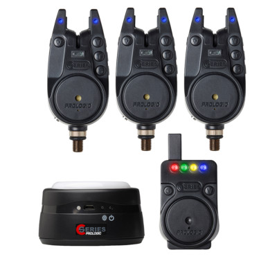 Prologic Pro Alarm Set 3+1+1 Kit R + G+Y Alarms Carp Fishing Control Unit A0969