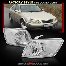 For 2000-2001 Toyota Camry Chrome Side Corner Lamp Clear Turn Signal Park Lights For 2000-2001 Toyota Camry Chrome Side Corner Lamp Clear Turn Signal Park Lights