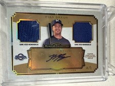 Ryan Braun 2013 Topps Museum Collection Signature Swatches Autograph Issue 4/5