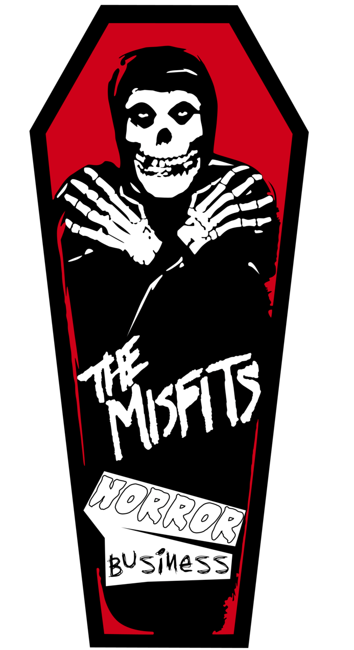 Misfits sticker coffin weatherproof bumper vinyl decal skate cell laptop