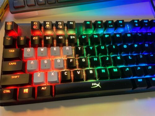 Teclado mecánico para juegos sin llave HyperX aleación originales núcleo núcleo RGB funciona muy bien - Imagen 2 de 11