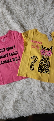 The Children's Place Toddler Girls Grandma Graphic Tee 2-Pack - - Picture 2 of 5