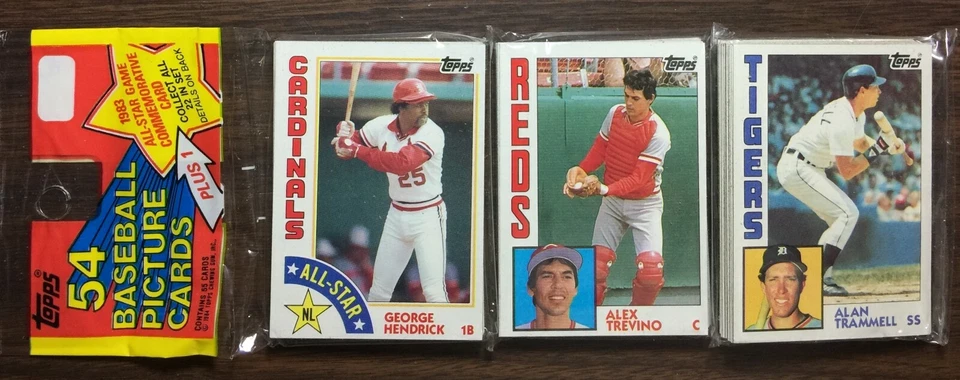 1984 TOPPS бейсбол торговый ящик 500 ct. В заводской упаковке из запечатанного чехла 62026 - Изображение 4 из 4