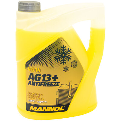 Kühlerfrostschutz MANNOL G13+ AG13+ Kühler -40°C 5 Liter Gelb PKW Frost Schutz