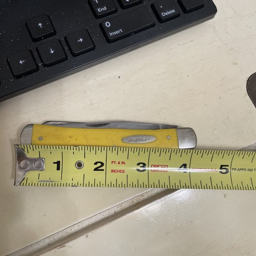 KaBar yellow Trapper carbon steel EDC - Picture 9 of 9