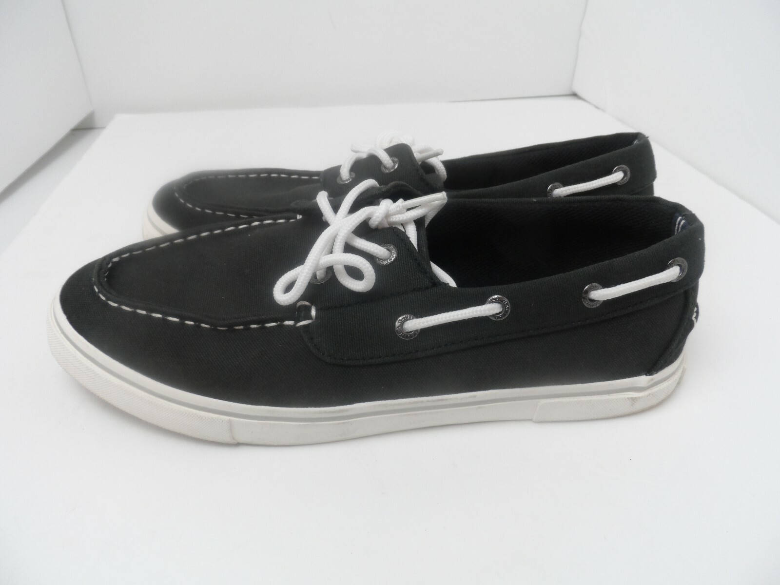 White Boat Canvas Shoes - Size 