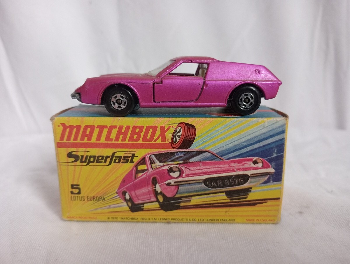 '70s前期「MATCHBOX」Superfast No.5 ロータスヨーロッパ Matchbox Superfast 5 Lotus Europa 1970 in original box | eBay
