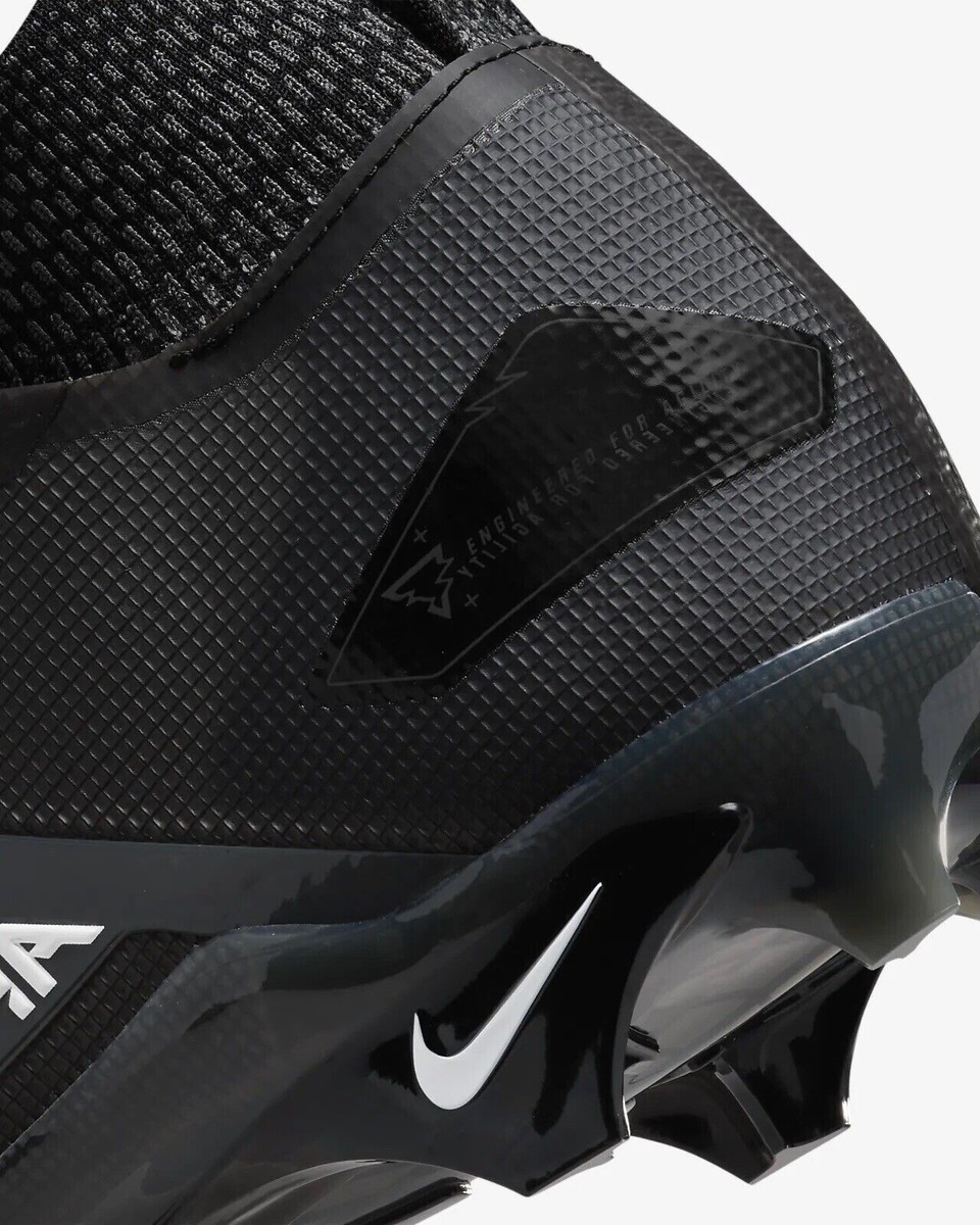 Nike Alpha Menace Elite 3 Black Grey White Football Cleats CT6648