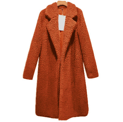 Womens Loose Warm Cardigan Plus Fashion Winter Woolen Coats Casual Long Jacket