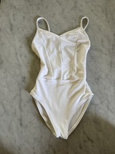 White Camisole Ballet Leotard Audition Dancewear Child Medium