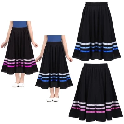UK Girls Ballet RAD Character Skirt Liturgical Praise Full Circle Long Skirts
