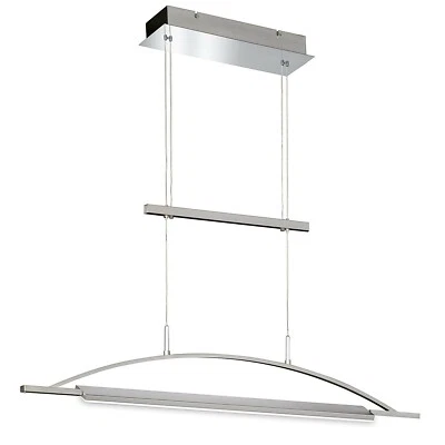 Honsel LED Hänge-/Pendelleuchte Silber Höhenverstellbar Drehbar 2000lm 97x4,5cm - Bild 1 von 3