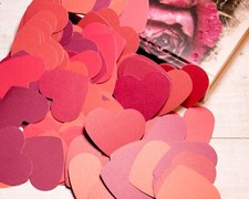 Double-sided Paper Mix Red Color Hearts Confetti Wedding Confetti For Party 2''