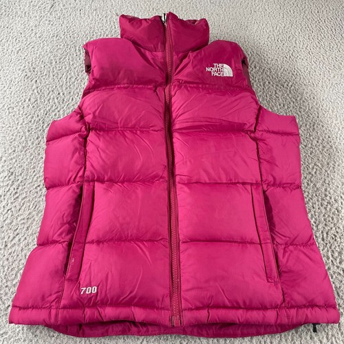 The North Face Damen Puffer Weste S Pink 700 Daunen Gorpcore Outdoor Wandern *lesen