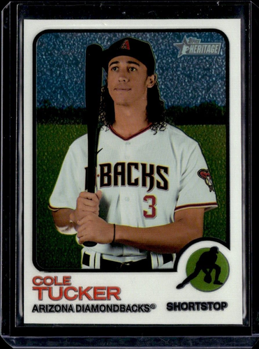 2022 Topps Heritage #673 Cole Tucker Chrome #d SP 354/999 Arizona ...